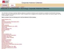Tablet Screenshot of corphist.computerhistory.org